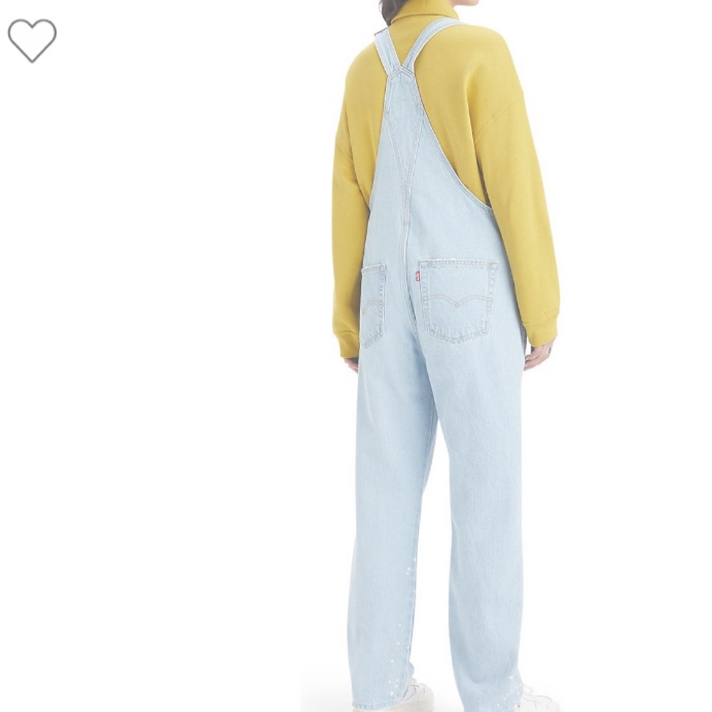 Vintage-inspired relaxed-fit cotton overalls size M